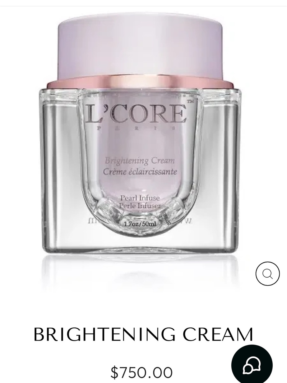 L’core Paris Brightening Cream – Pink Pearl Infused